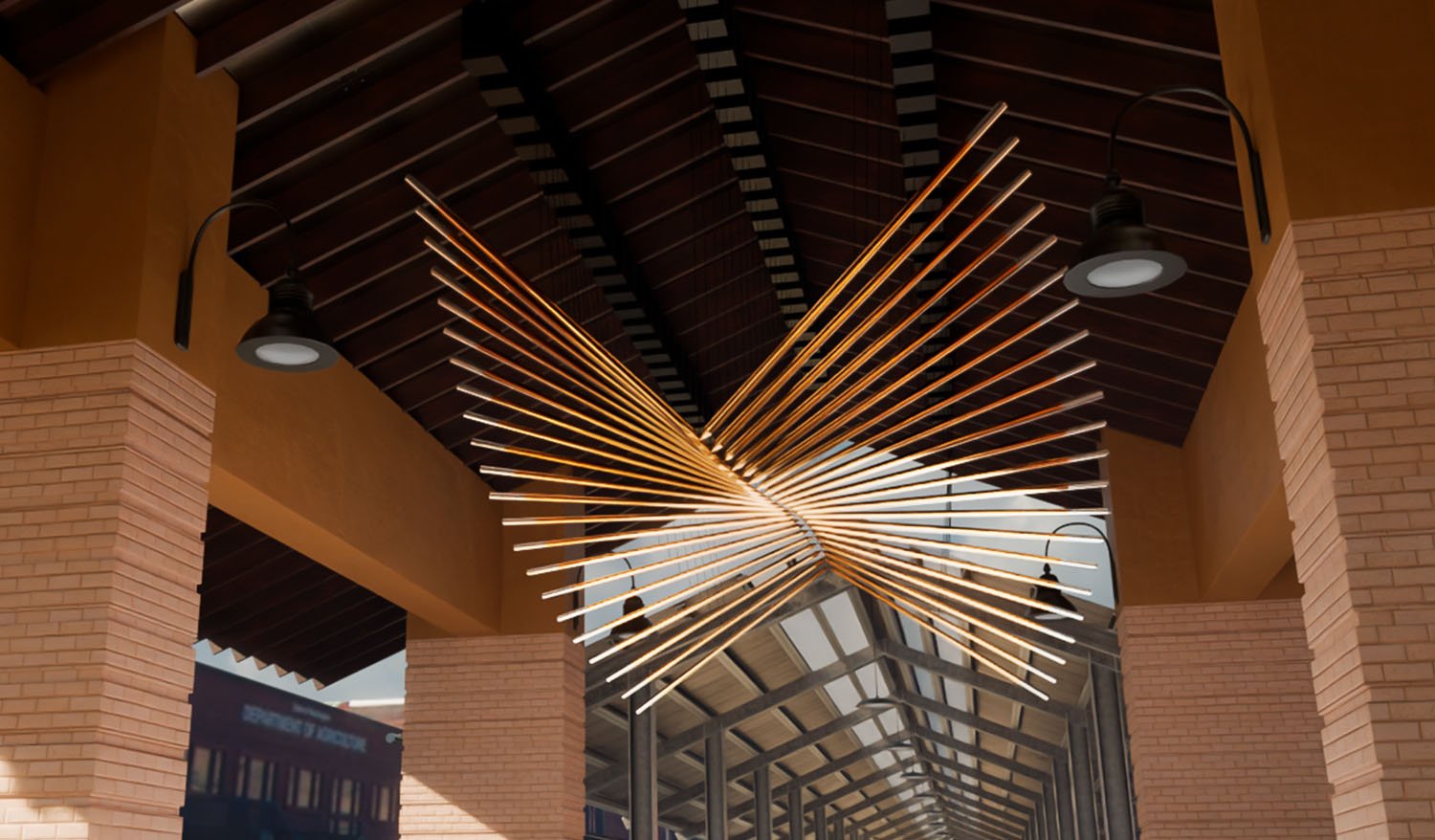 "Wings of the Valley" Kinetic art installation (concept)