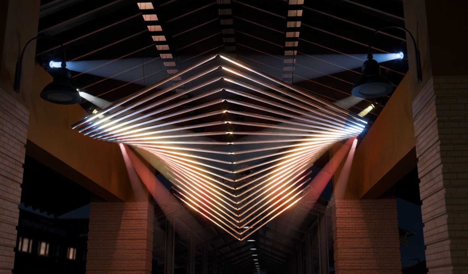 "Wings of the Valley" Kinetic art installation (concept) - Фото №5
