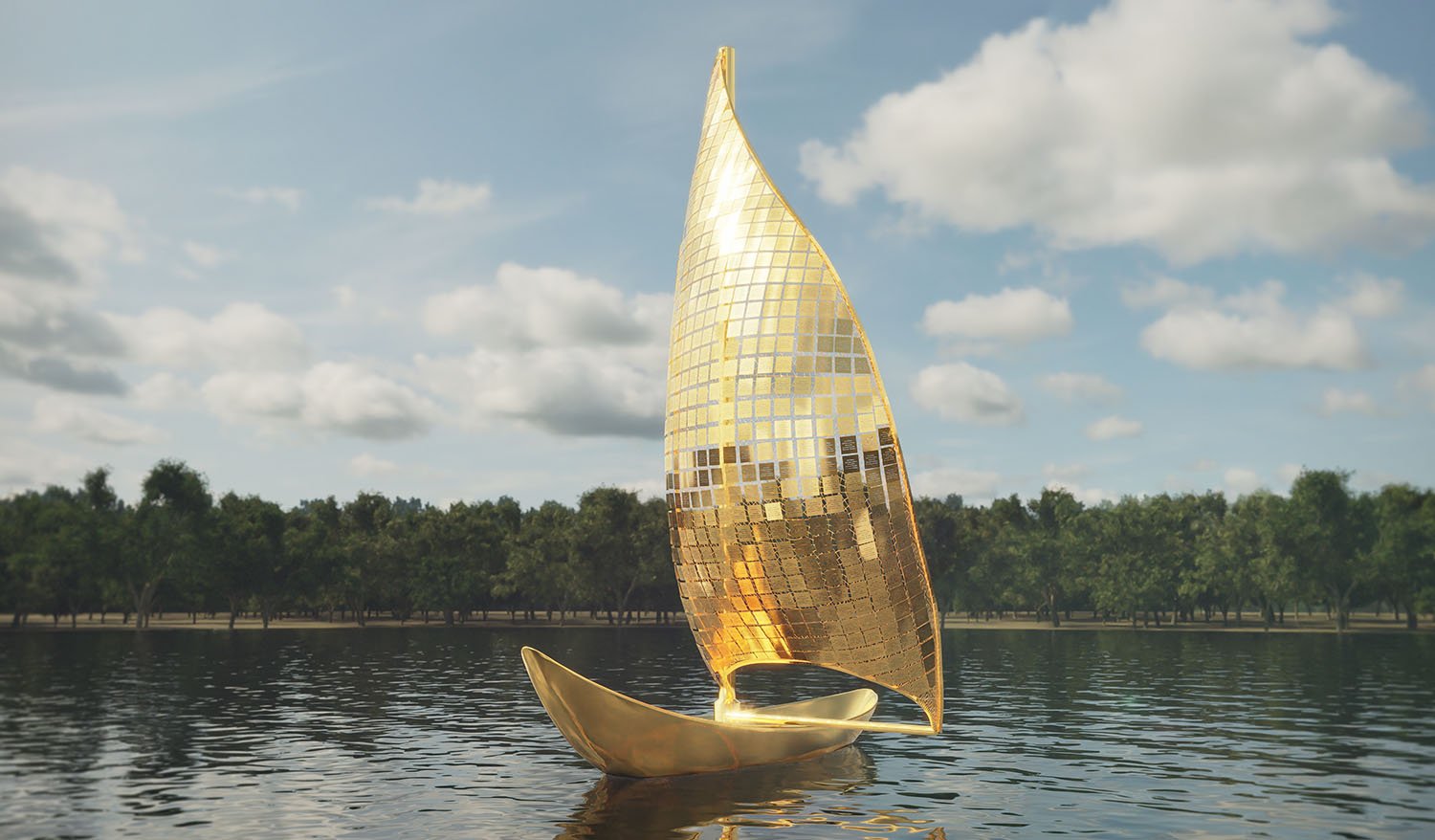 “Sails of Freedom” Floating public art installation (interactive memorial) - Фото №10