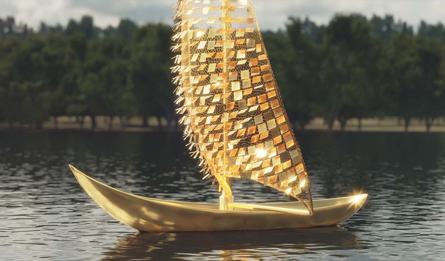 “Sails of Freedom” Floating public art installation (interactive memorial) - Фото №11