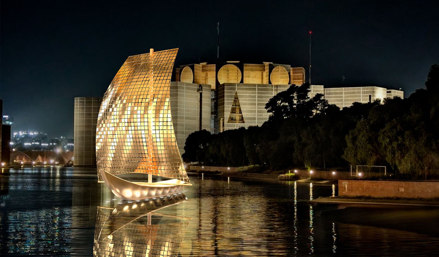 “Sails of Freedom” Floating public art installation (interactive memorial) - Фото №7