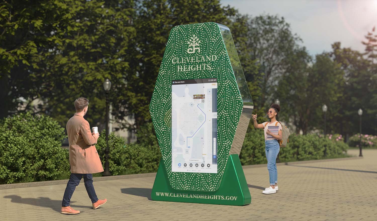 "Cleveland Heights" Navigational public art
