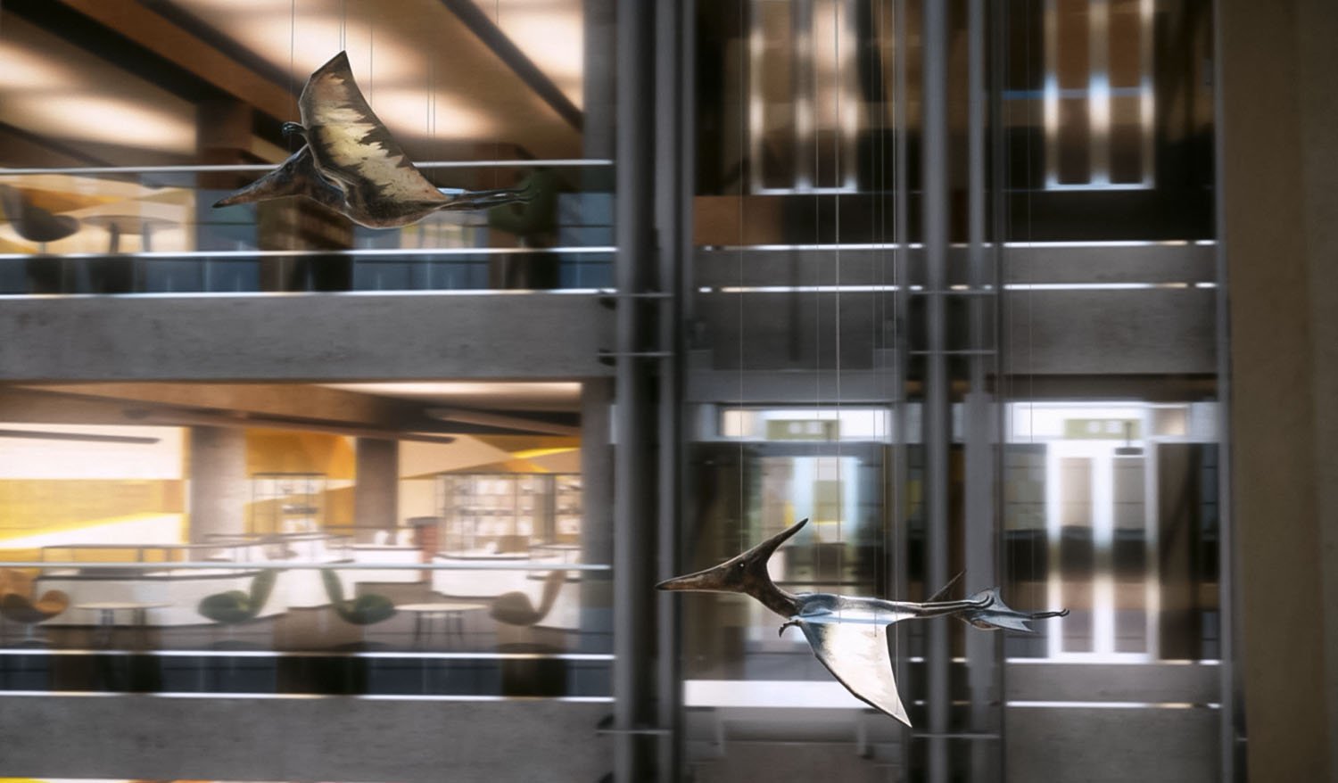 "Pterodactyls" Kinetic art installation (concept) - Фото №4