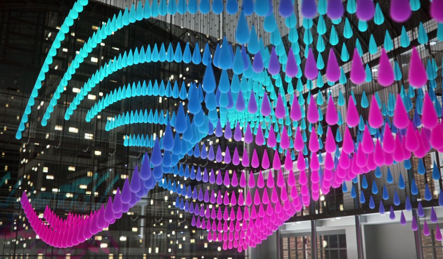 "Heavenly Symphony" Kinetic light installation - Фото №3