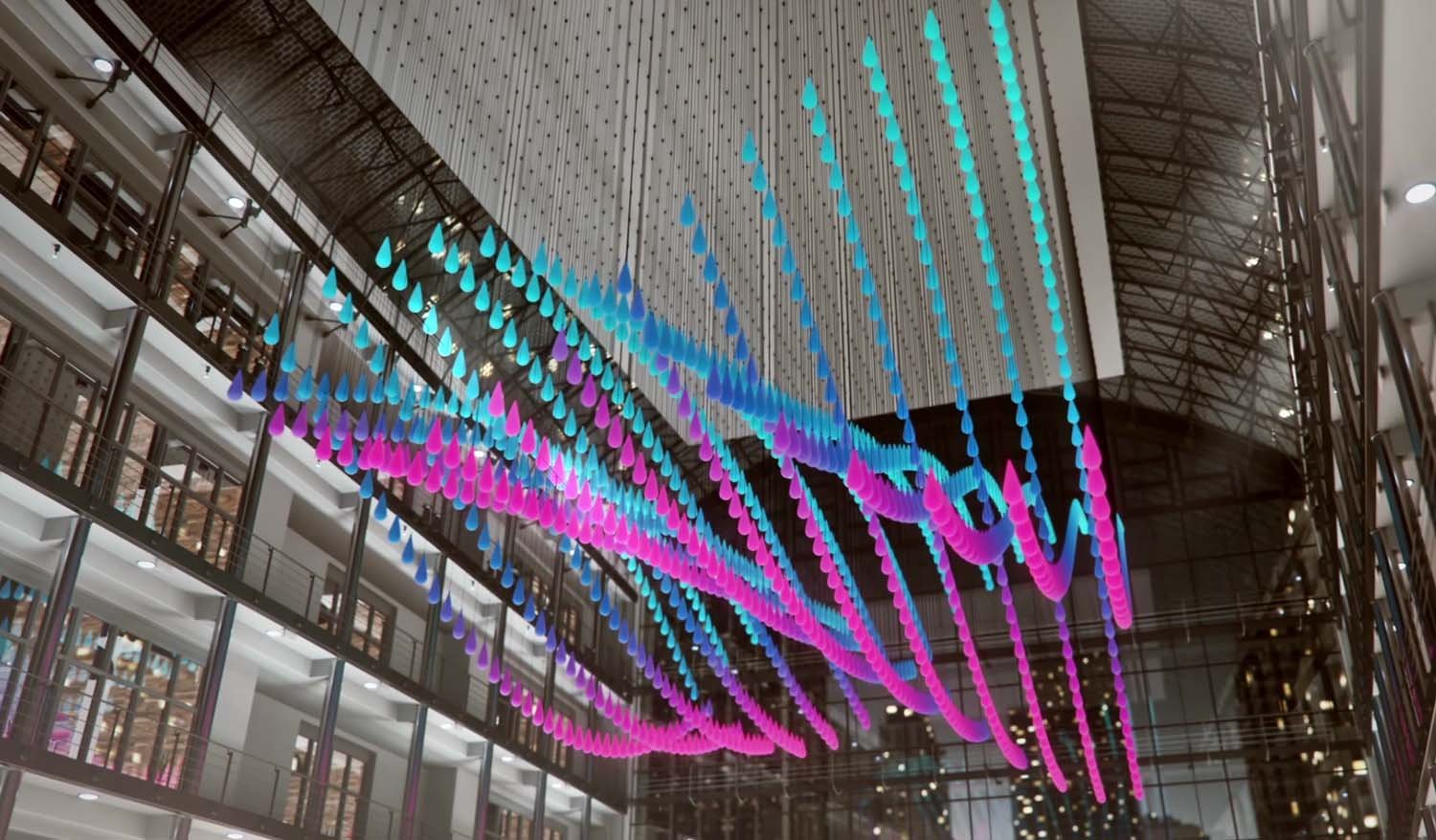 "Heavenly Symphony" Kinetic light installation - Фото №5