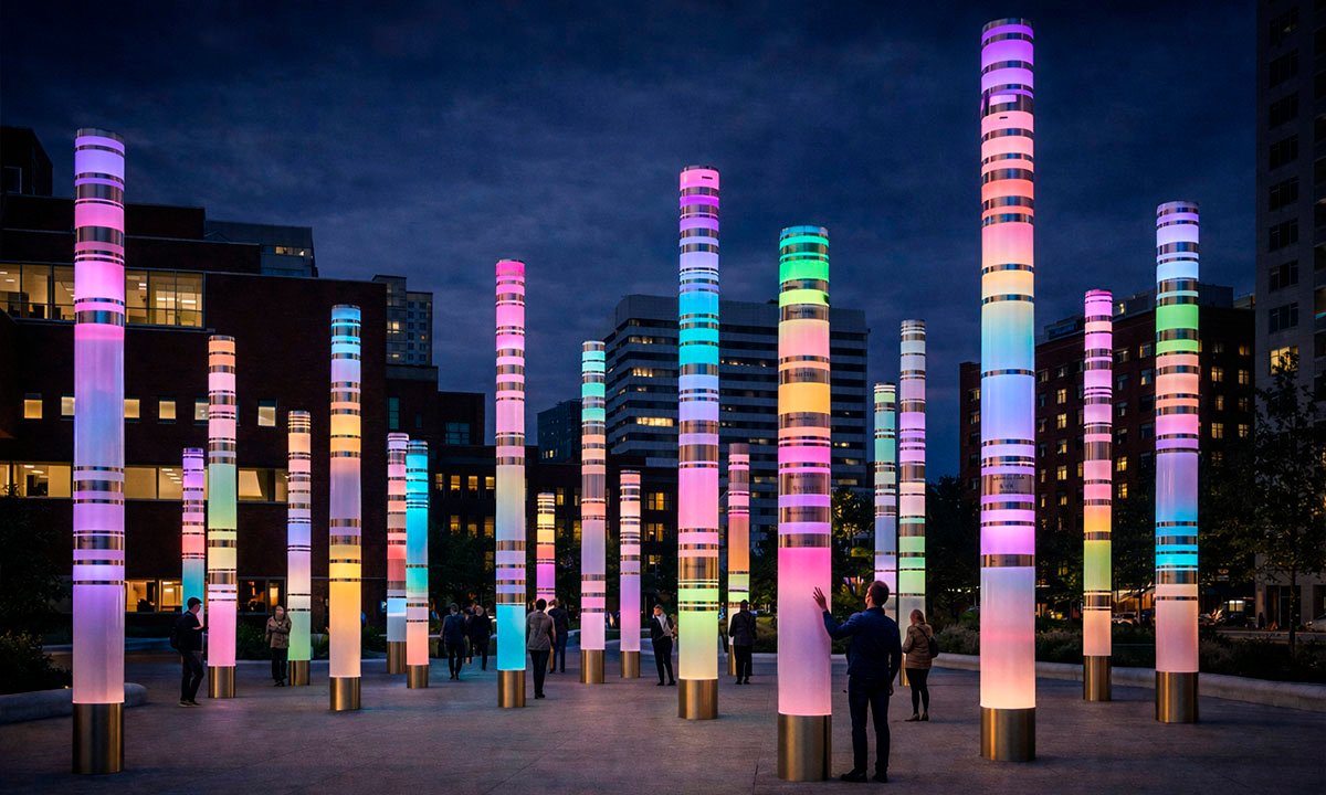 "Light of Ages" Interactive public art