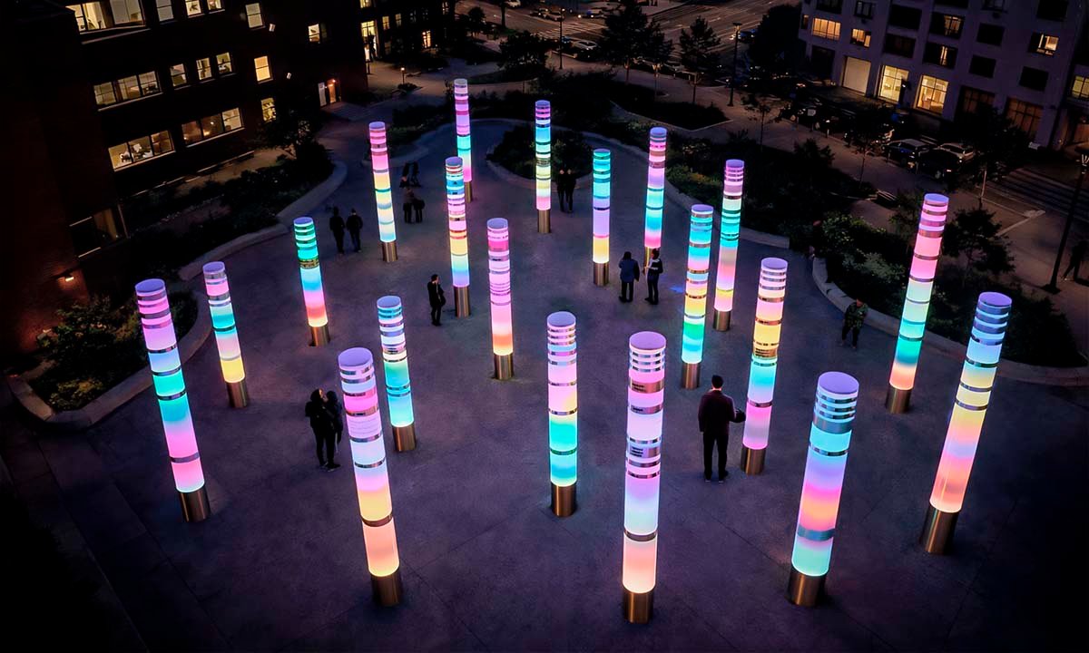 "Light of Ages" Interactive public art - Фото №7
