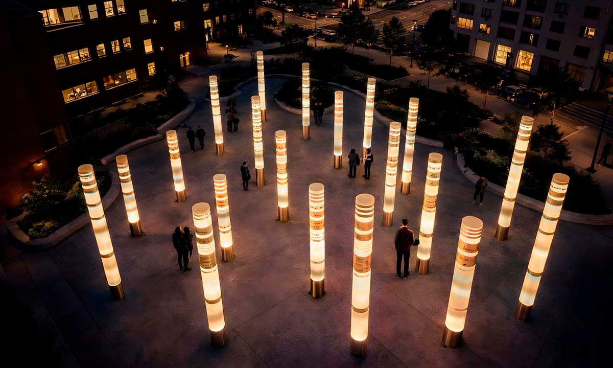 "Light of Ages" Interactive public art - Фото №4