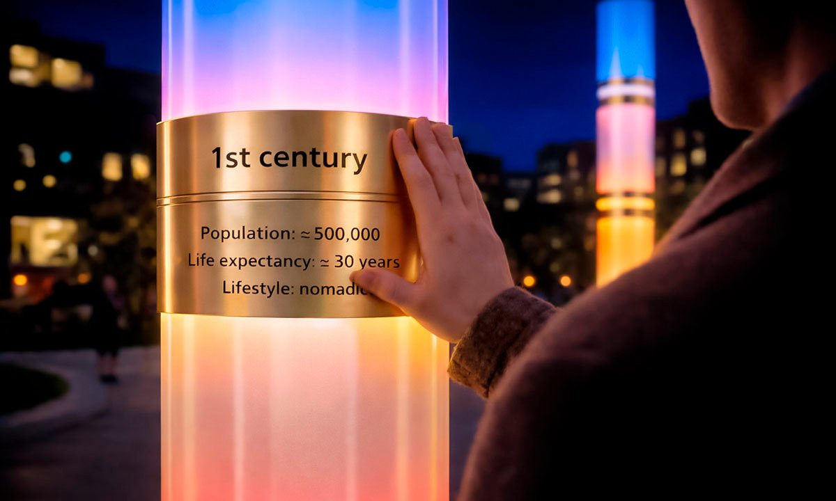 "Light of Ages" Interactive public art - Фото №3